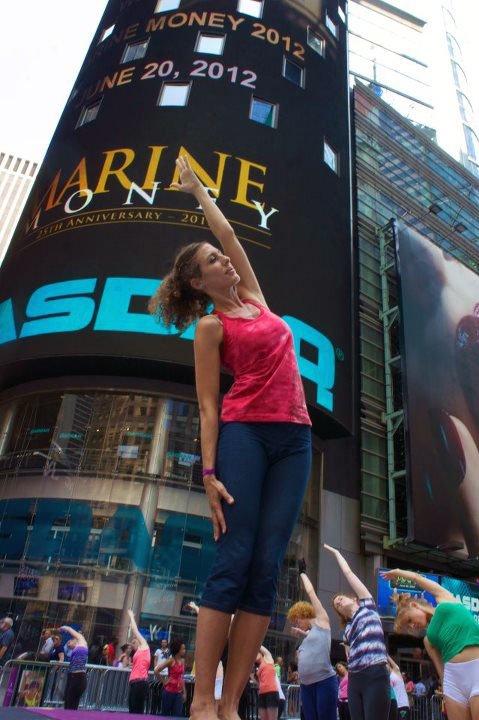 Puy Navarro - Yoga Solstice in Times Square